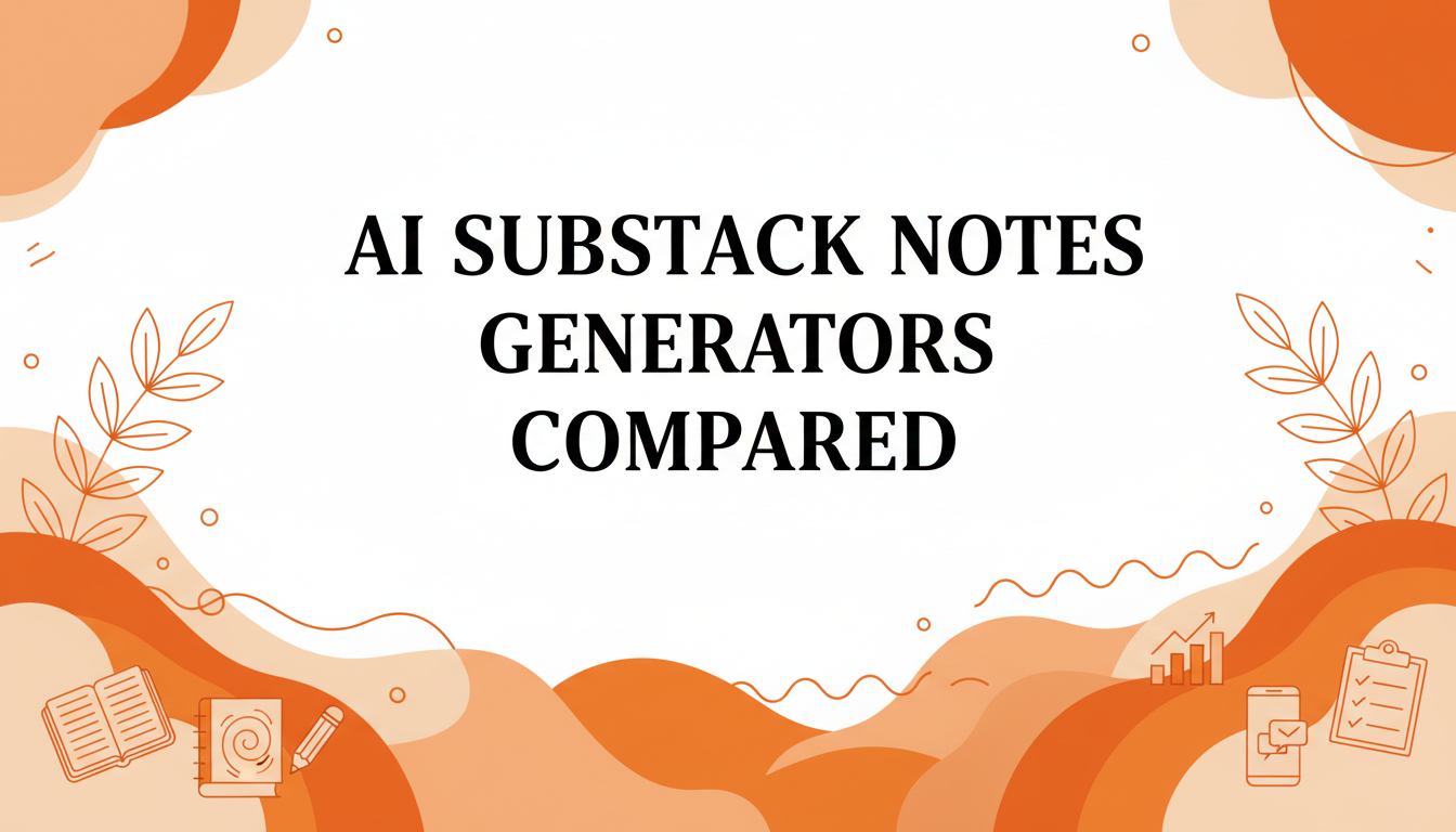 AI Substack Notes Generators Compared: How Each Tool Actually Works