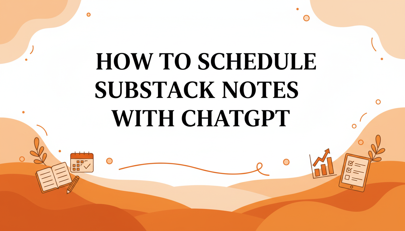 How to Schedule Substack Notes With ChatGPT