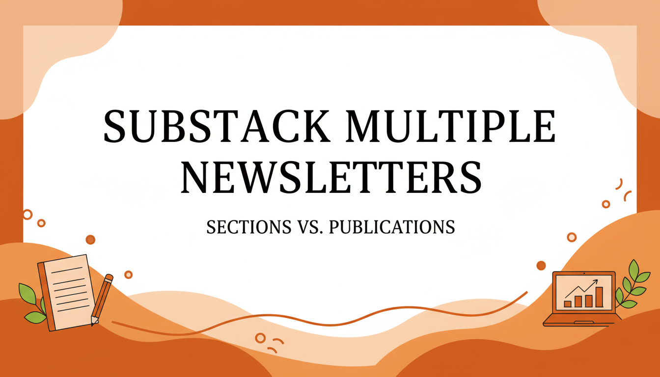 Substack Multiple Newsletters: Sections vs. Publications