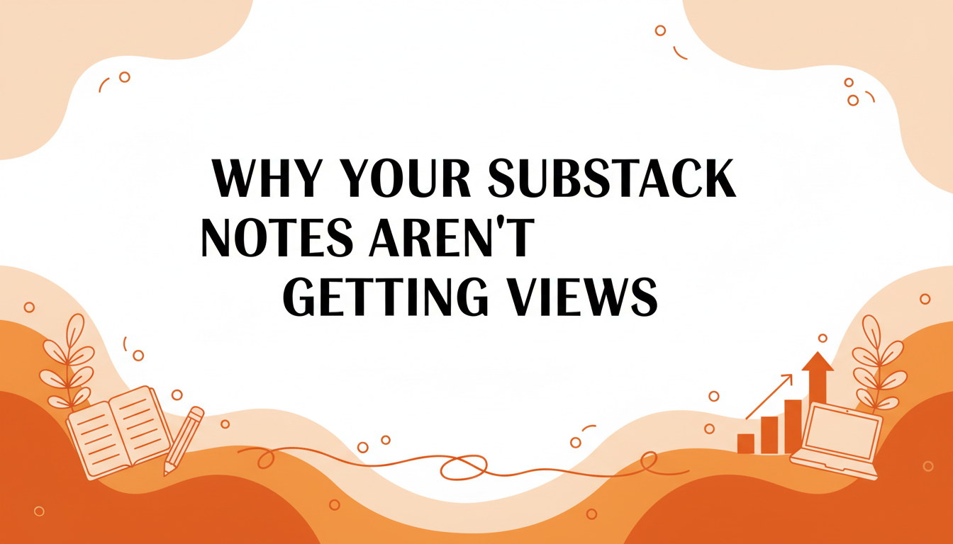 Why Your Substack Notes Aren't Getting Views (And How to Fix It)